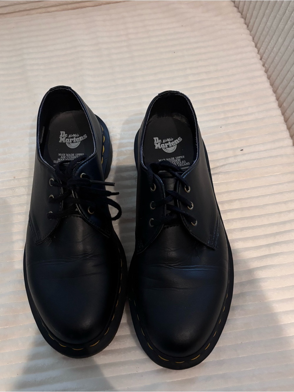 Dr Doc Martens Quad Women's Size 6M Leather Platform Shoes